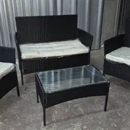 🌿 Juego de Terraza 🪑 ✨ Sofá, 2 butacas y mesa 💪 Súper duradero y fácil de lavar 💵 185 USD con 🚘 incluido 🚚 - Img 55444604