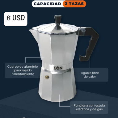 ☕ CAFETERA 🔴 EÓN ♦️1 TAZA 💲5 USD ♦️3 TAZAS 💲8 USD ♦️6 TAZAS 💲10 USD - Img 116793829