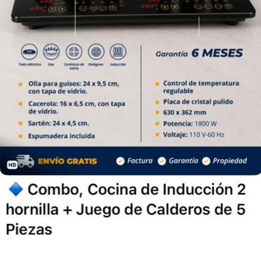 COCINAS DE INDUCCIÓN- COCINA INFRARROJA- CON OLLAS - SARTENES- CACEROLAS - 3/3