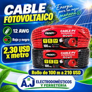 Cable Fotovoltaico Calibre 4mm (12AWG) y Calibre 6 mm² (10 AWG) Cobre estañado. Conectores. Breaker, Transfer - Img 56616112