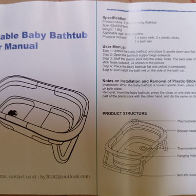 Bañadera plegable para bebé (nueva en su caja) - 4/4