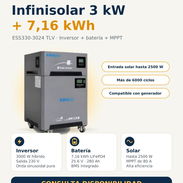 SISTEMA HÍBRIDO INFINISOLAR 3 kW + 7,16 kWh | 2600 USD - Img 58432737