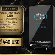 *_⚡INVERSOR SOLAR HÍBRIDO SUMRY 4000W - 24V a 120V - CENTRAL ELÉCTRICA INTELIGENTE_* - Img 56823874