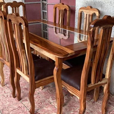 ✓comedor de madera sólida . 2 , 4 6 sillas. Disponible - 6/10