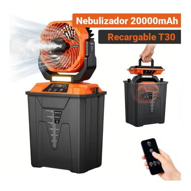Ventilador Recargable T30 Nebulizador 3D ARC 20000mAh - 2/2