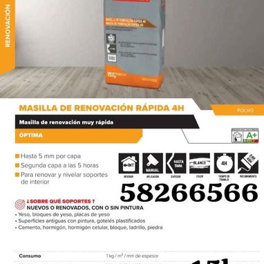 Masilla de exterior y interior importada de España - 4/4