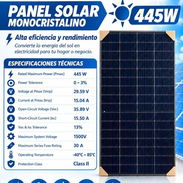 PANEL SOLAR MONOCRISTALINO🏣445W📍Alta eficiencia y rendimiento● - Img 58180147