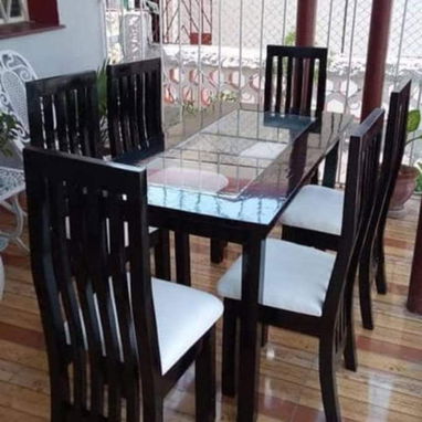 Comedor de Madera Sólida. Mesa + Sillas. - 5/5