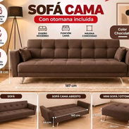 Sofa cama con puff con mensajería incluida 440 - Img 58321657