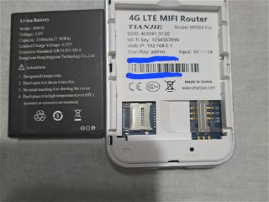 Router TIANJIE Wi-Fi 4G, MF903 Pro (3 meses de uso) - Img 68015531
