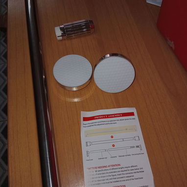 Barra Ducha Presión Sin Taladro 200cm, Barra Baño Ajustable 200cm Acero Inoxidable . - 4/5