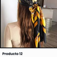 ✨Pañuelo de cabeza veraniego negro y dorado estampado para mujer ✨ - Img 55766850