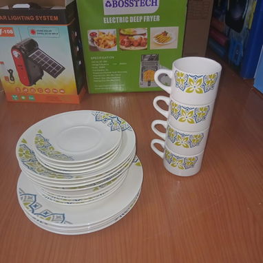 SET DE VAJILLAS DE CERÁMICA 20 PIEZAS, 4 DISEÑOS DIFERENTES DISPONIBLES, ENTREGA DE FACTURA - Img 122025377
