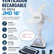 Ventilador d mesa recargable JMD16 - Img 55539801