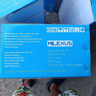 CALENTADOR DE AGUA A GAS MILEXUS 10L - Img 123078098