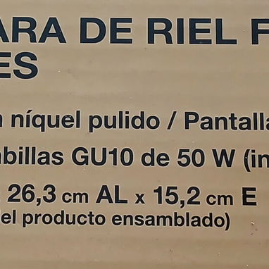 Lamparas tipo Riel de 3 bombillas giratorias en perfecto estado traídas - Img 121481290