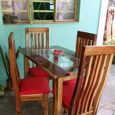 Comedores de madera  de 4 plzas ✅️✅️ - Img 123910827