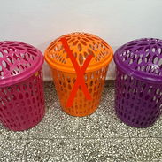 Cestos para ropa Miden 45cm de alto en 3000cup Colores disponibles ❤️Rojo 💙Azul 🩷Rosado 💜Morado - Img 56831150