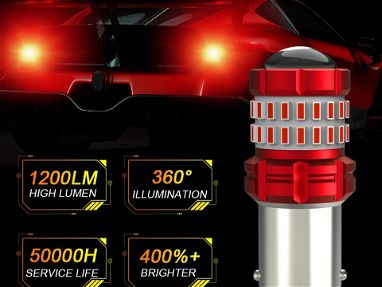 Bombillos LED ( potentes) para luz de marcha atrás y de frenos(stop) para autos y motos - Img 65990248