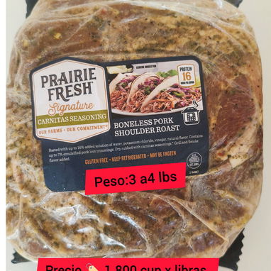 Solomillo de cerdo importado natural, peso aproximado3 libras.Corte de cerdo ( pierna) con adobo, sin hueso, ni grasa, - 5/5