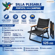 Silla plegable portátil tipo camping - Img 56513631