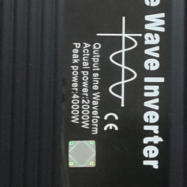 Inversor Q7 12v 120v 4000w nuevo ideal para pasar el apagón... levanta lavadora bomba de agua y mas precio 180usd - Img 118181236