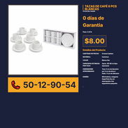 TAZAS DE CAFÉ 6 PCS BLANCAS VPT# -0020 - Img 56243209