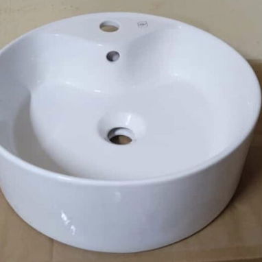 Muebles con espejo , Lavamano Roca sobre e empotrar  Lavamano Victoria de pedestal - 7/10