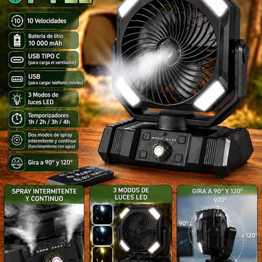 Ventiladores Recargables , muy buenas Marcas - 2/5