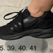 Tenis unisex negros completos 35 39 40 41 - Img 49918878