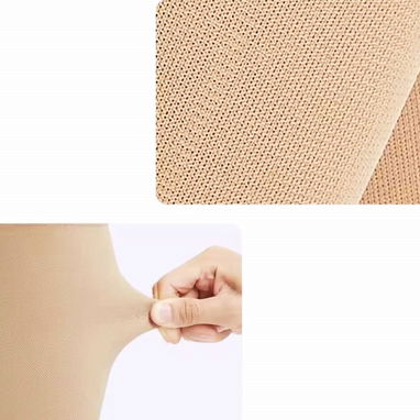 medias de Compr. Ortop: 5 tipos: Hiper Altas (todo muslo), Muy Altas (1/2 muslo), Altas: (h/ rodilla), c/ Zipper y Extrq - 10/10