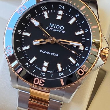 🛑 ¡ estreno ! 🛑 hermoso, joya suiza ⌚️ mido elegancia formal combinada con robustez - Img 122367401