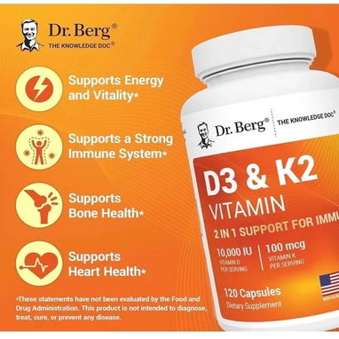 Vitamina D3 + K2 Fórmula 7 en 1(La mejor) - Img 120896141