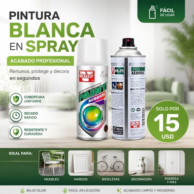De hogar, bomba de sifón, extintor químico seco, espuma aislante, cinta para destupir, candado con alarma, pintura spray - 7/7