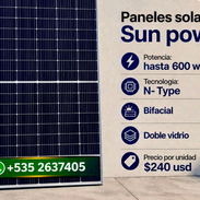 ☀️ Panel solar 600W SunPower bifacial - Img 57025143