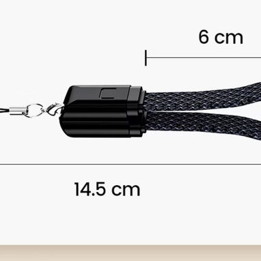 ELOUGH CABLE Tipo C-LIGHTNING 27W | CORTO 14.5CM PARA POWER BANK - 3/4