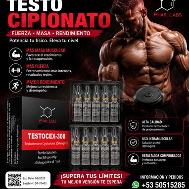 TESTOSTERONA CIPIONATOO PHAR LABS 250mg - Img 126468939