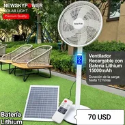 Ventilador recargable con batería de lithium 15000mAh duración de la carga hasta 12h - Img 55498721