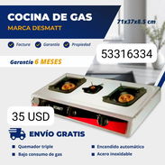 Cocina de gas de 3 hornillas - Img 54837976
