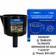 58296067 🛢️ *EMBUDO FILTRANTE SEPARADOR DE AGUA Y ACEITE* 💰 *Precio: $18 USD* - Img 55184951