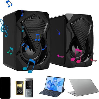 * Bocinas para Computadora con Subwoofer, Luces RGB y Conexión USB - Img 121544892