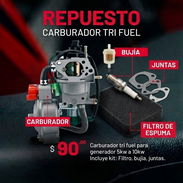 Carburador tri fuel (Gas de la calle) planta eléctrica rango 4.5 a 10kw (Incluye kit completo + regalos) - Img 56556640
