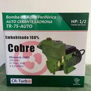 Bomba de agua periférica autocrbante (Ladrón de agua )  Potencia: 1/2 caballo  Caudal Max: 32 L/min Altura máx: 30 m Vol - Img 55611881