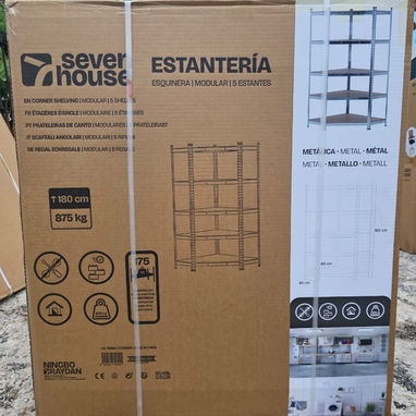 *Estanteria Esquinera Galvanizada 5 Baldas Ajustable 7HOUSE CJ.1* Precio 75 usd - 2/2