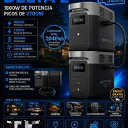 Ecoflow delta 2 de 1800 w con picos de 2700 w con 1024 wh con batería expandible de 1024 wh 1500usd - Img 57303908