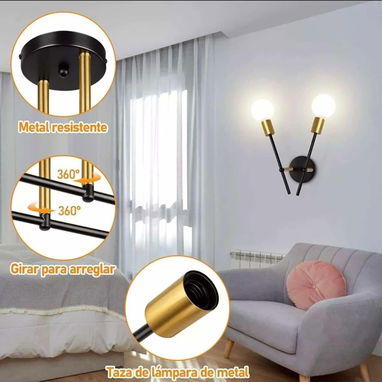 9 Lámpara De Techo de 2 bombillos Moderna Lámpara De Pared Decorativas Araña Moderna Lámpara De Techo Lámpara De Pared P - Img 98845663