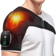 🔥 Almohadilla térmica inalámbrica para hombros WoloyHeatie con masaje - Img 58030875
