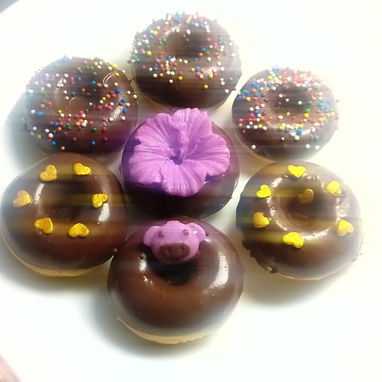 Docena d Mini donitas cubiertas d chocolate - 5/7