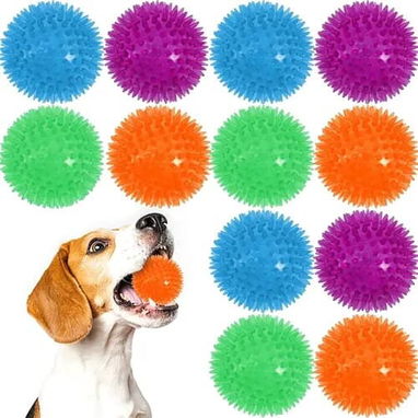 Pelota de Goma Chirriante con pinchos - 3/4