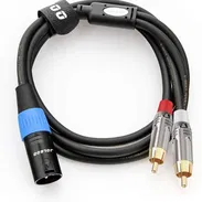 🎧 Cable Divisor en Y JOLGOO – XLR Macho a 2 RCA Macho - Img 56514080
